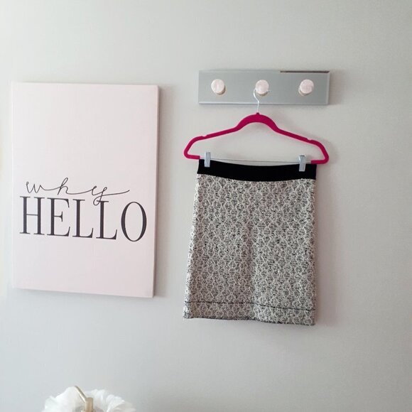 NWT Sandro metallic tinsel short jacquard knit wool blend skirt, M - Picture 14 of 16